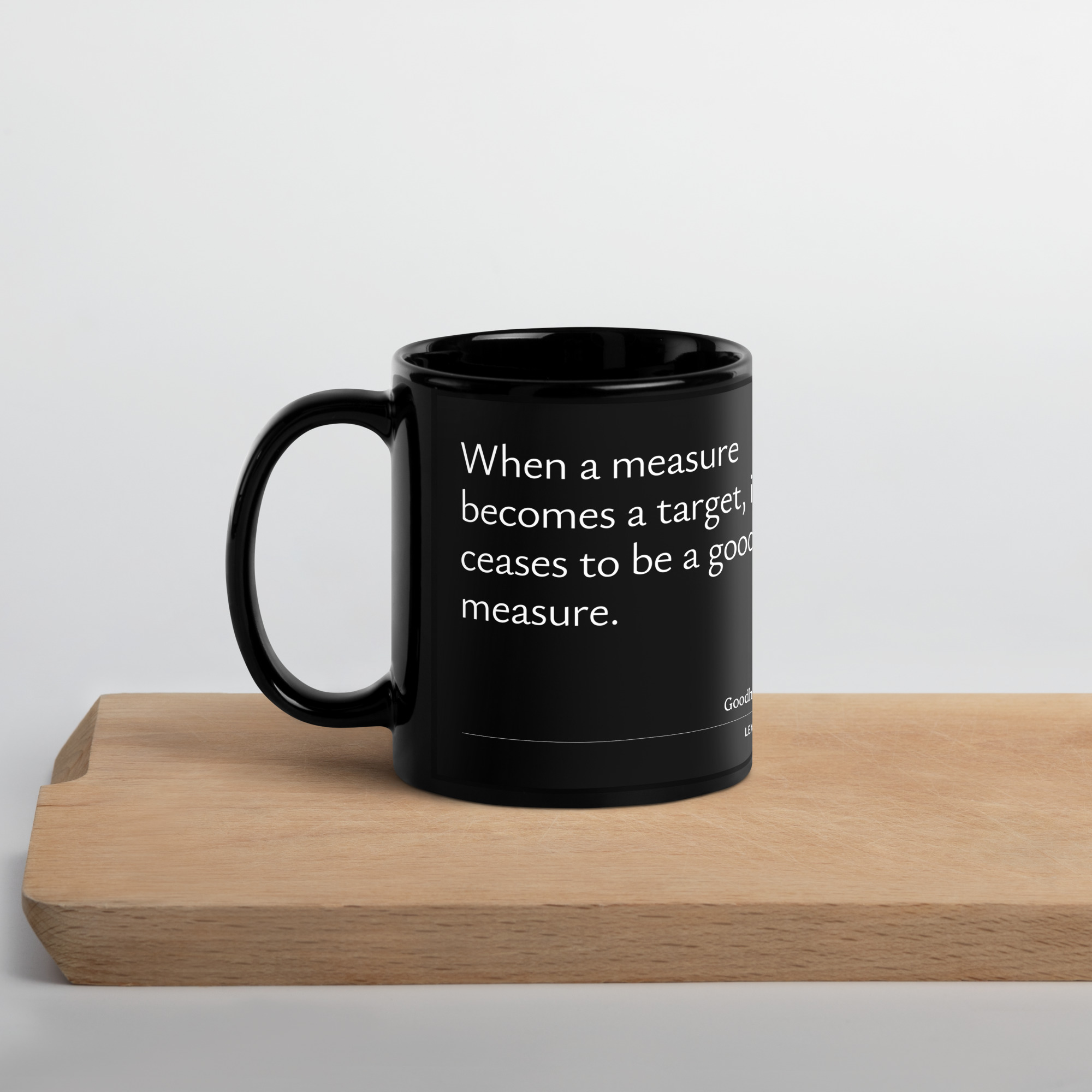 Goodhart's law black mug - Image 2