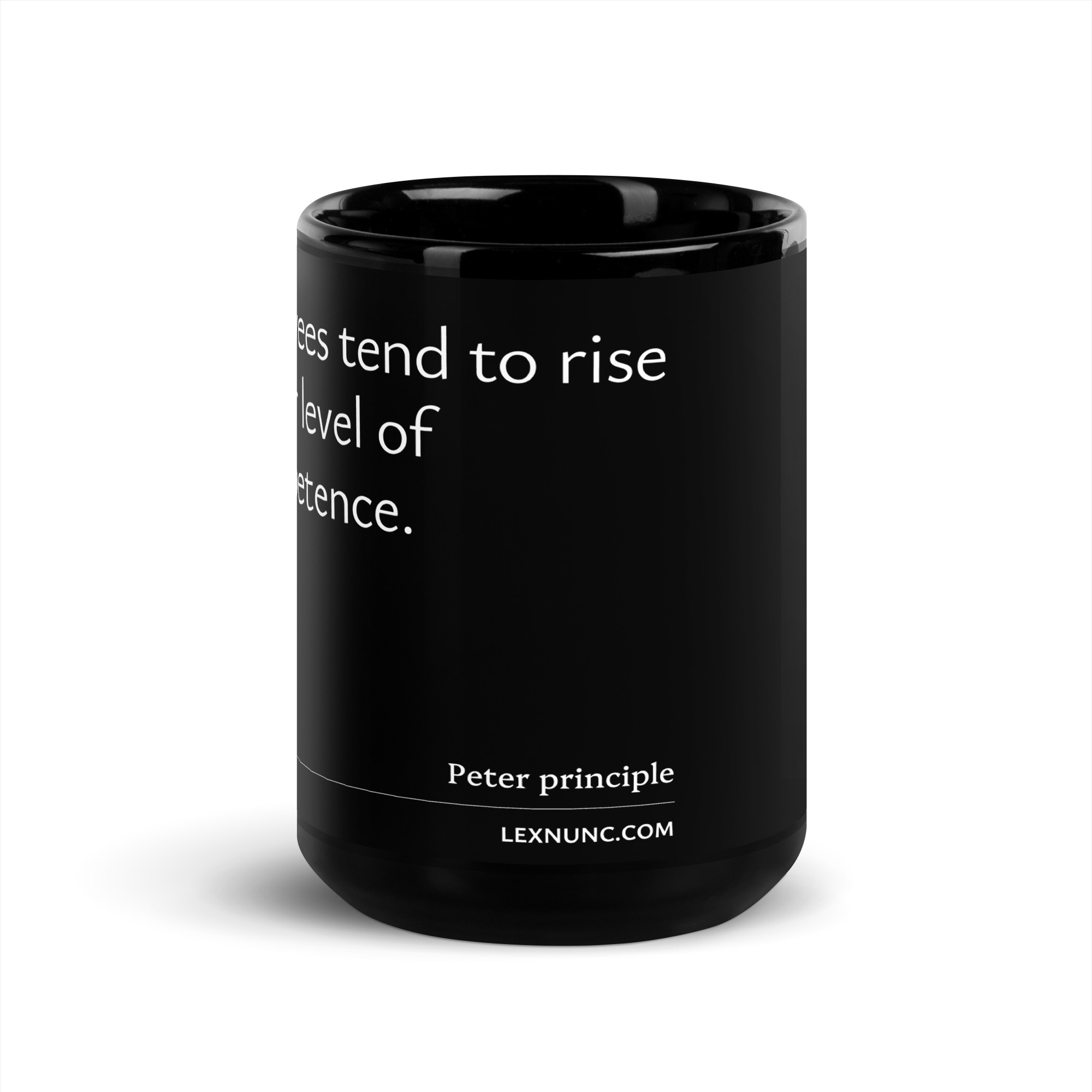 Peter principle black mug - Image 6