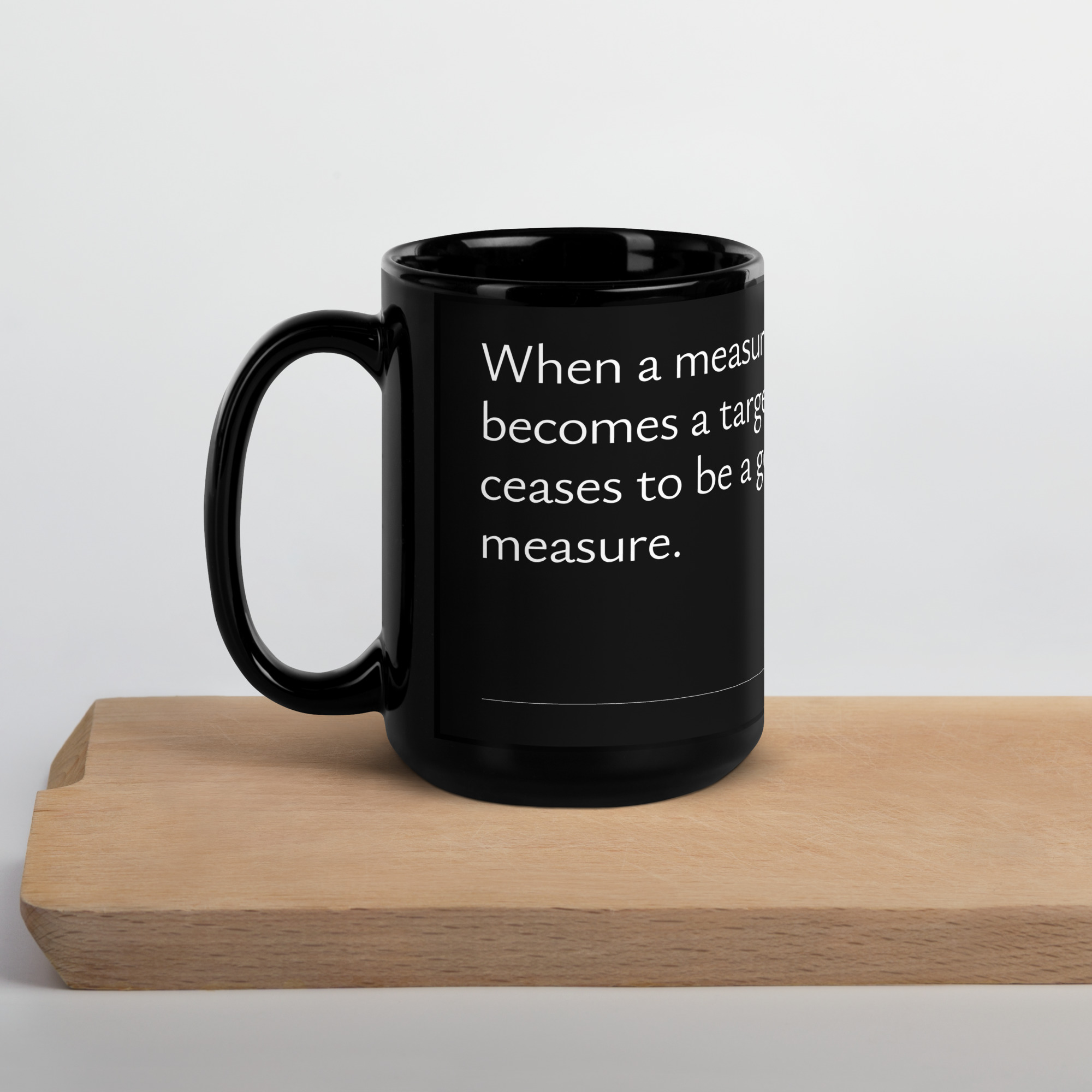 Goodhart's law black mug - Image 4