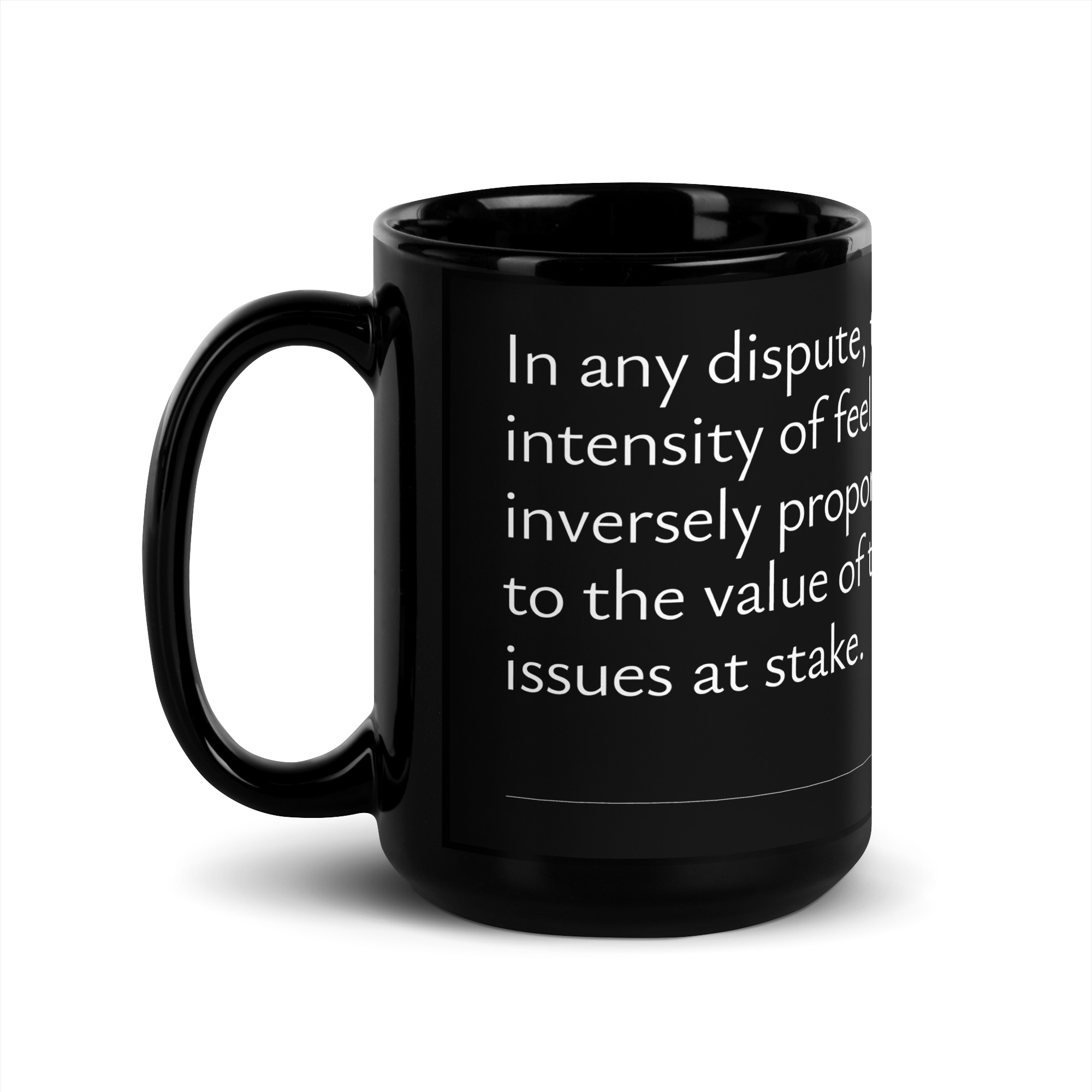 Sayre's law black mug - Image 4
