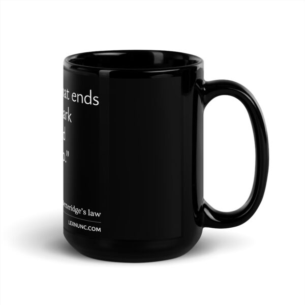 Betteridge's law black mug